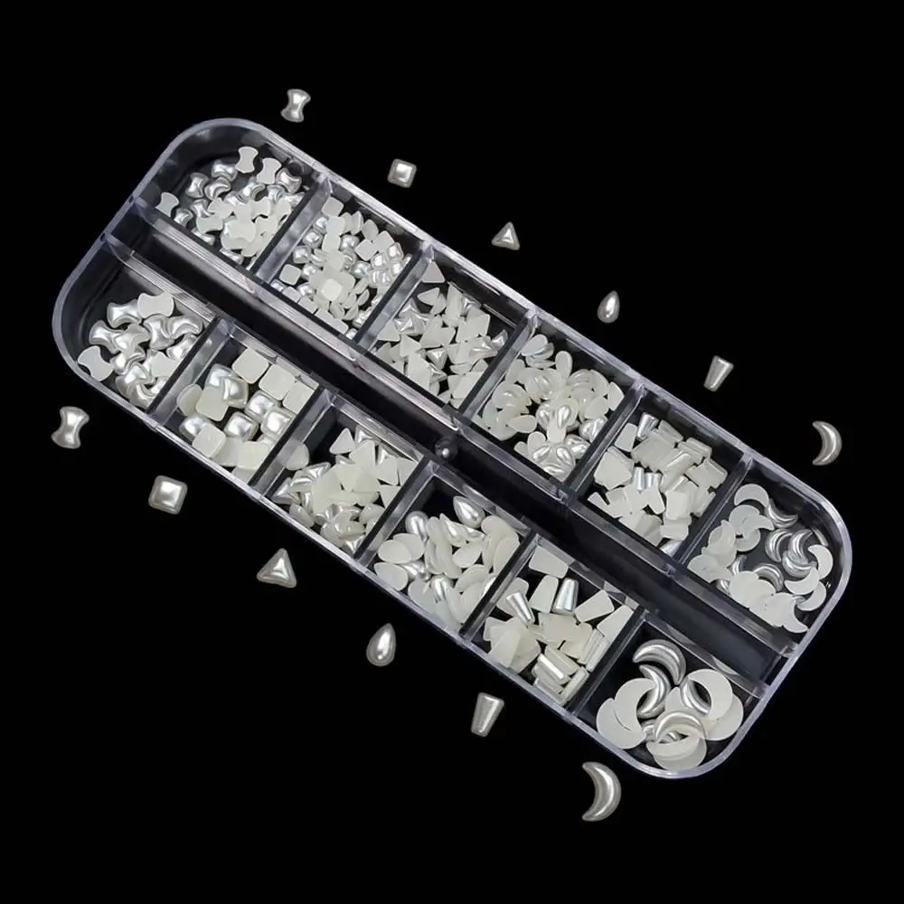 

Fashion Moon Manicure Accessories Flat Bottom Droplet 3D Nail Art Drills Nail Decorations Nail Art Jewelry Nail Rhinestones
