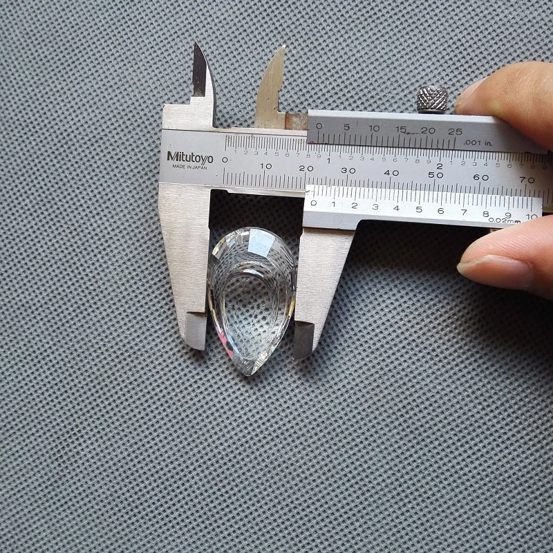 20 шт./лот + Бесплатные Кольца 38 мм K9 стеклянные хрустальные капли призмы для