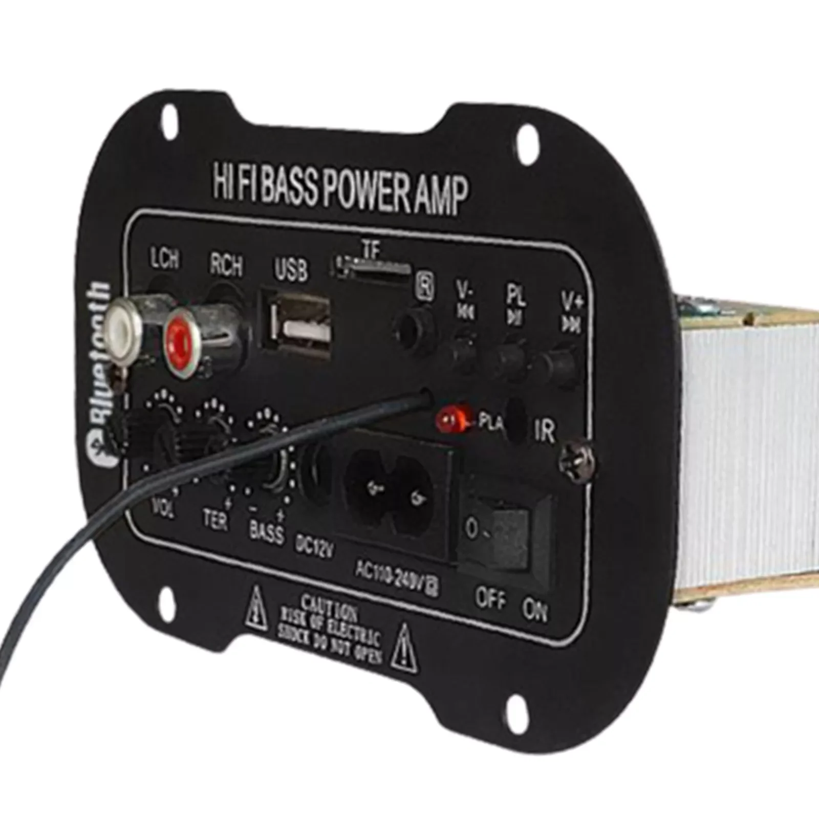 

Car Bluetooth Hi-Fi Bass Power Subwoofer AMP Mini Amplifier Radio TF/USB