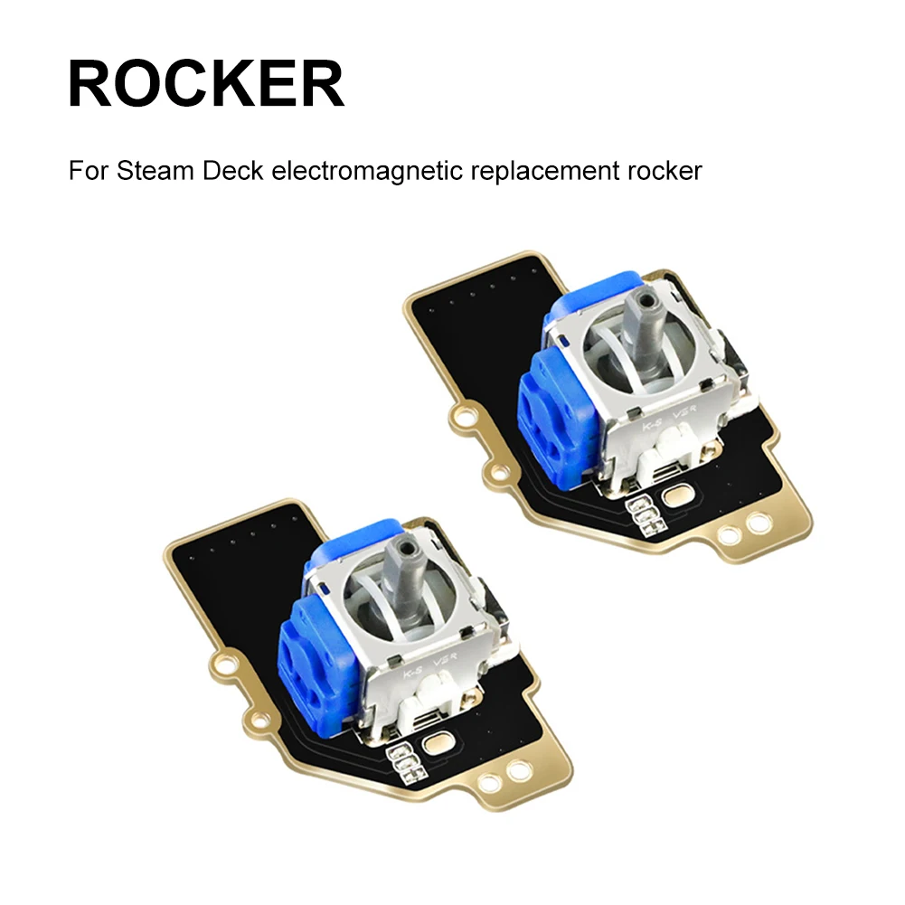 

Модуль электромагнитного джойстика для палубы, 2 шт., 3D датчик с эффектом холла, без дрифтинга, аксессуары для ремонта