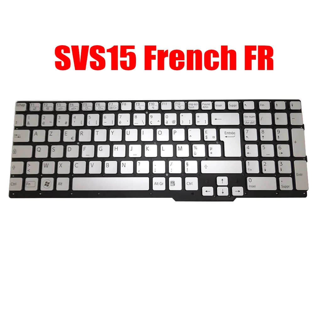 

FR IT NE SL HU Laptop Keyboard For SONY SVS15 149015941FR 149067911IT 149015971SE 149015561SI French Italian Nordic Slovenian