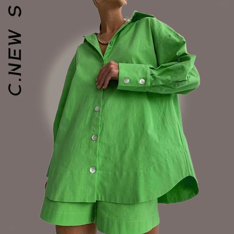 

Новый летний женский комплект C.New S, женские штаны, сексуальные шорты, домашняя одежда, зеленые шорты, комплекты вечерние, женский спортивный...