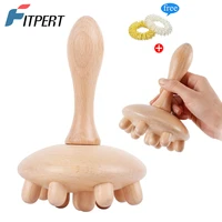wood therapy mushroom massage anti cellulite lymphatic drainage fascia massage tools for neck back legsfull body maderoterapia