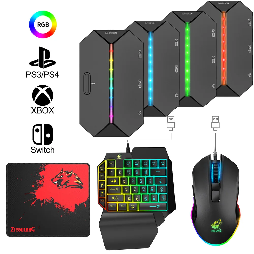 Xim-Matrix Teclado e Mouse Adapter, Gyro Controladores Macro, Conversor, Jogos  de Tiro para PS5, PS4, Xbox Series X, S, Xbox One, PC - AliExpress