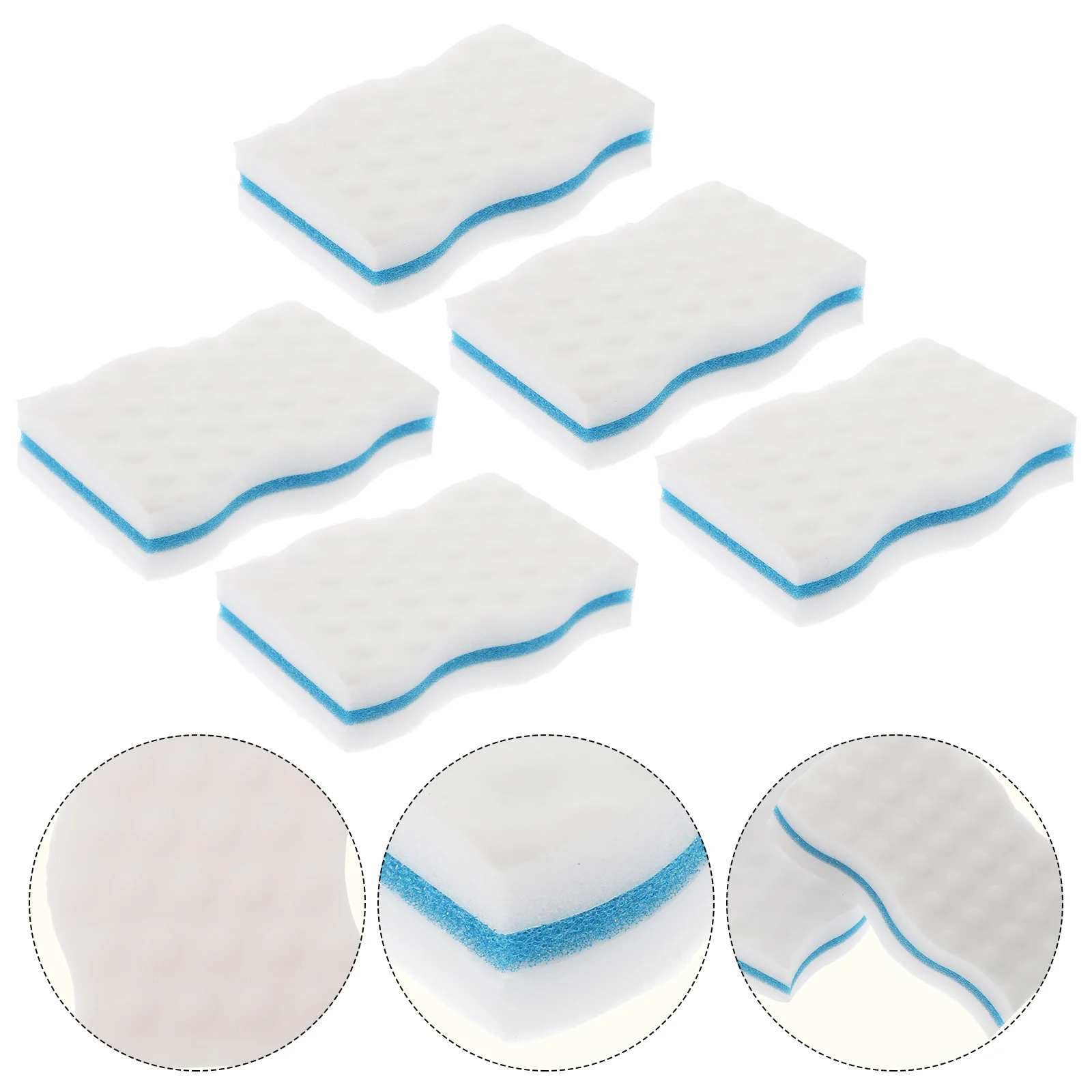 

5pcs Dishwashing Sponge Premium Sturdy Prime Durable Scrubber Sponge for Kitchen