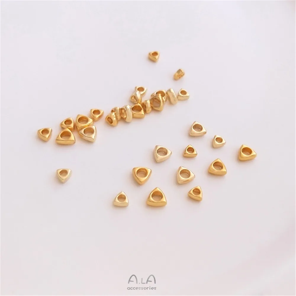 14K wrapped gold 24K ancient gold small broken gold separated beads broken gold loose beads handmade jewelry beads DIY materials