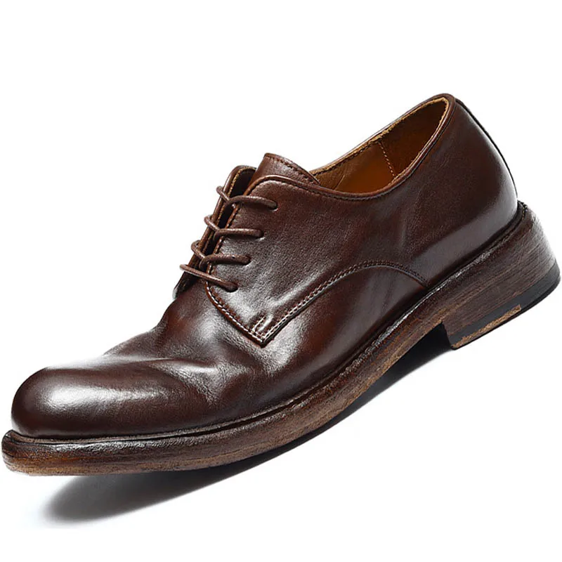 

EAGSITY 100% бычья кожа ретро классические Пенни Лоферы обувь для мужчин оксфорды обувь без шнуровки удобные повседневные кожаные туфли