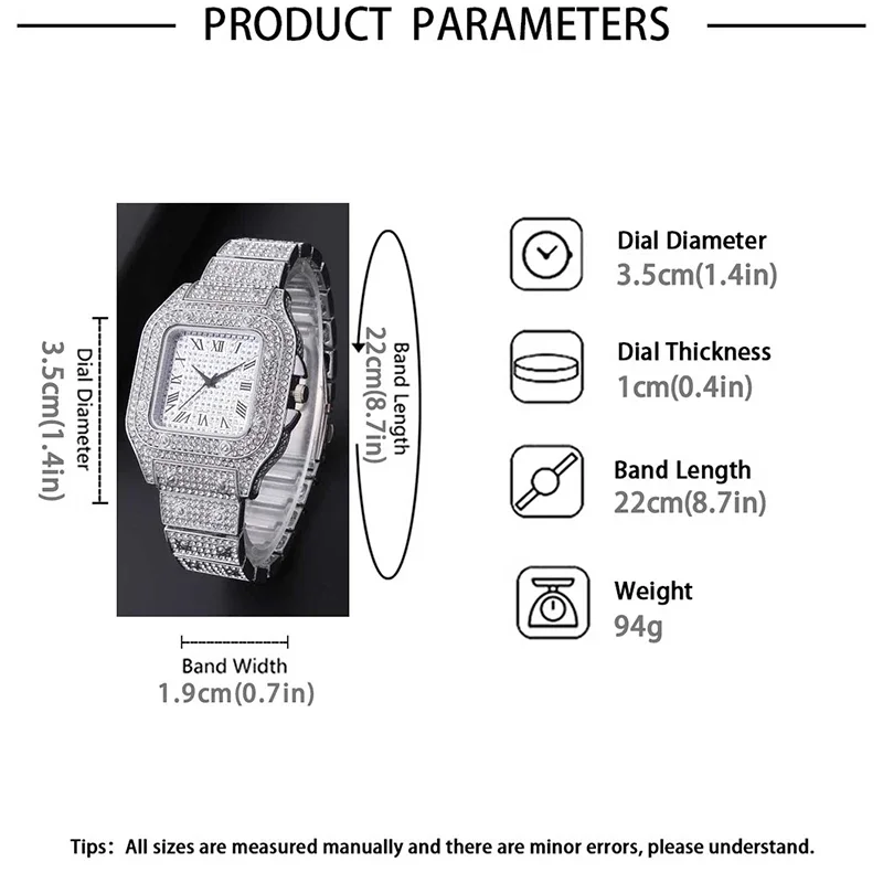 Мужские наручные часы из нержавеющей стали