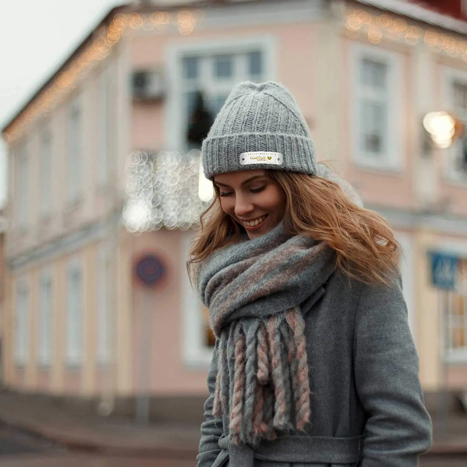 60 шт. ярлыки ручной работы из искусственной кожи