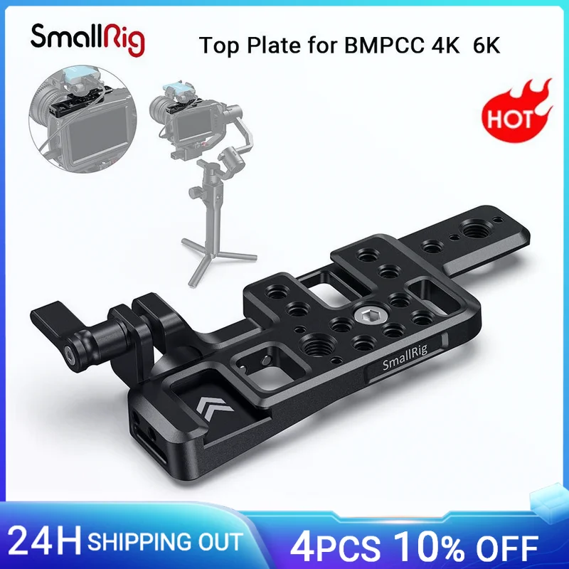 

SmallRig Lightweight Top Plate for Blackmagic for BMPCC 4K & 6K Quick Release Functional Plate With Nato Rail/Cold Shoe Mount