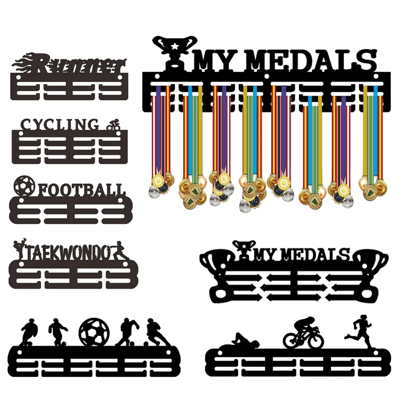 

Medal Display Hanging Holder Rack Acrylic Hanger Bracket Wall Hooks Home Office Decor Triathlon Running Running Sport Match