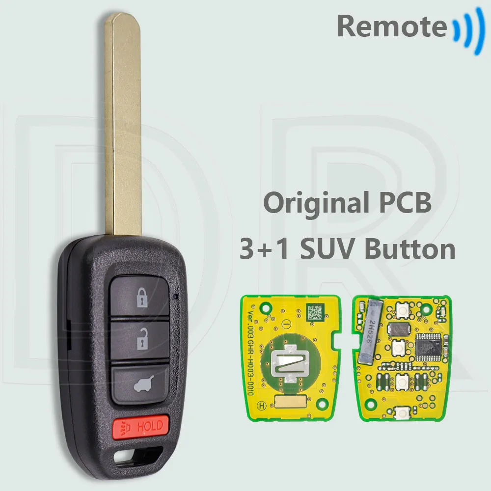 

DR HLIK6-1T 313,8 МГц HLIK6-1TA 433,9 МГц ID47 PCF7961X Автомобильный дистанционный ключ для Honda Civic Accord City CR-V Jazz XR-V Vezel HR-V FRV
