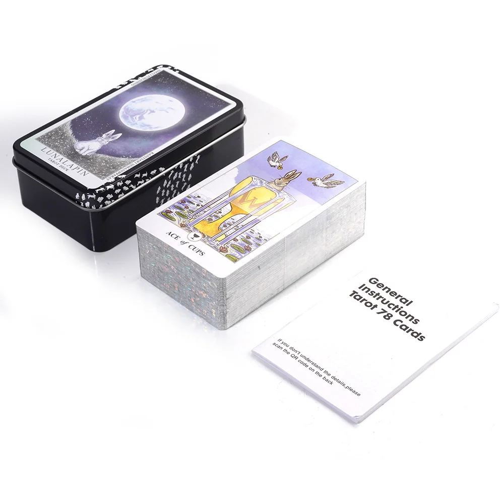 Lunalapin карты Таро ведьмы железная коробка Западная ведьма карта шаблон для женщин