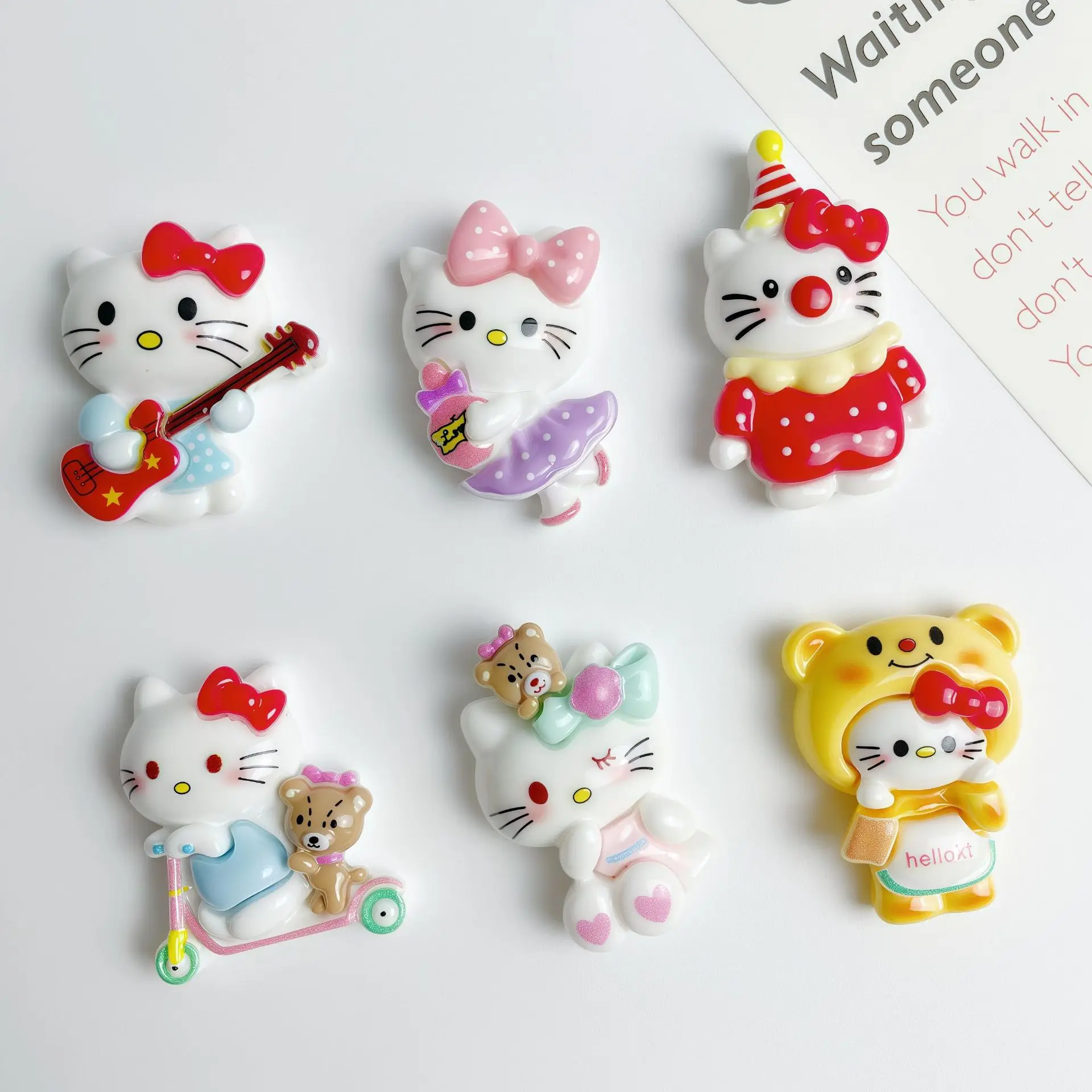 

100 шт. Смоляные кабошоны Sanrio Hello Kitty