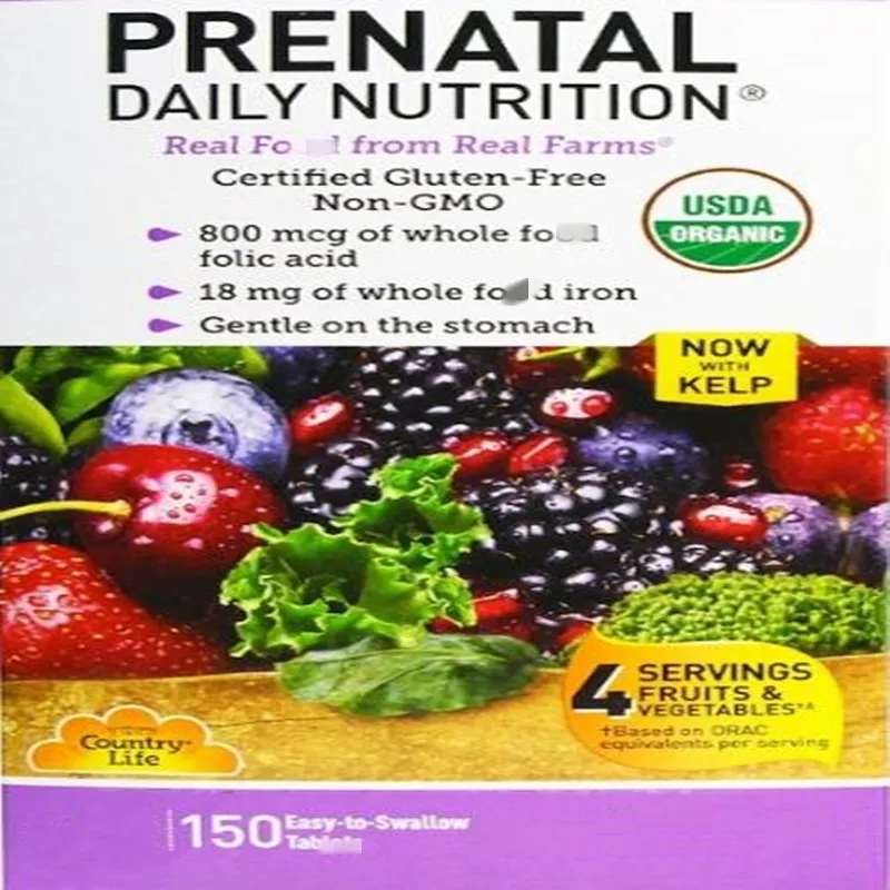 

Real Organics, Vitamins and Minerals, Prenatal Daily Nutrition, 150 pieces