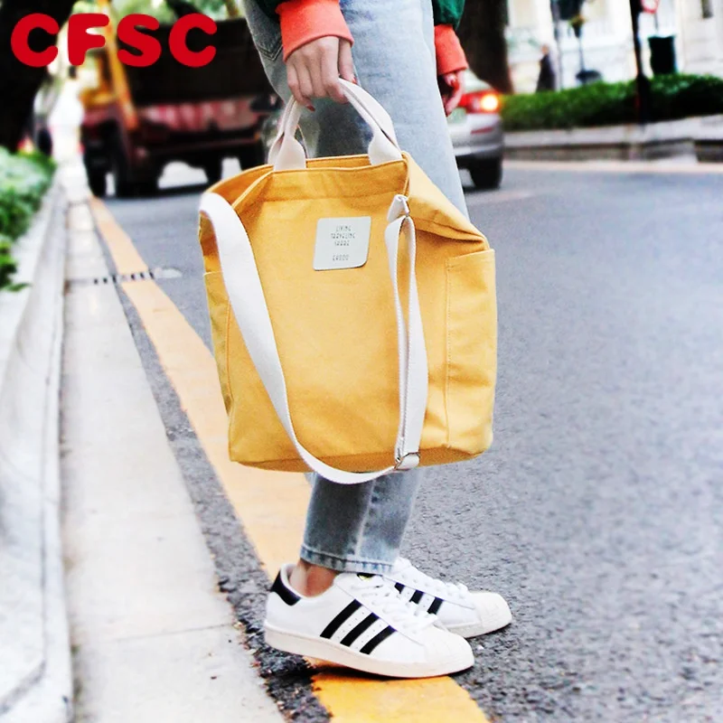 

Женская Холщовая Сумка, новинка 2022, повседневная подходящая ко всему женская сумка-мессенджер, вместительная Студенческая сумка-тоут, прос...