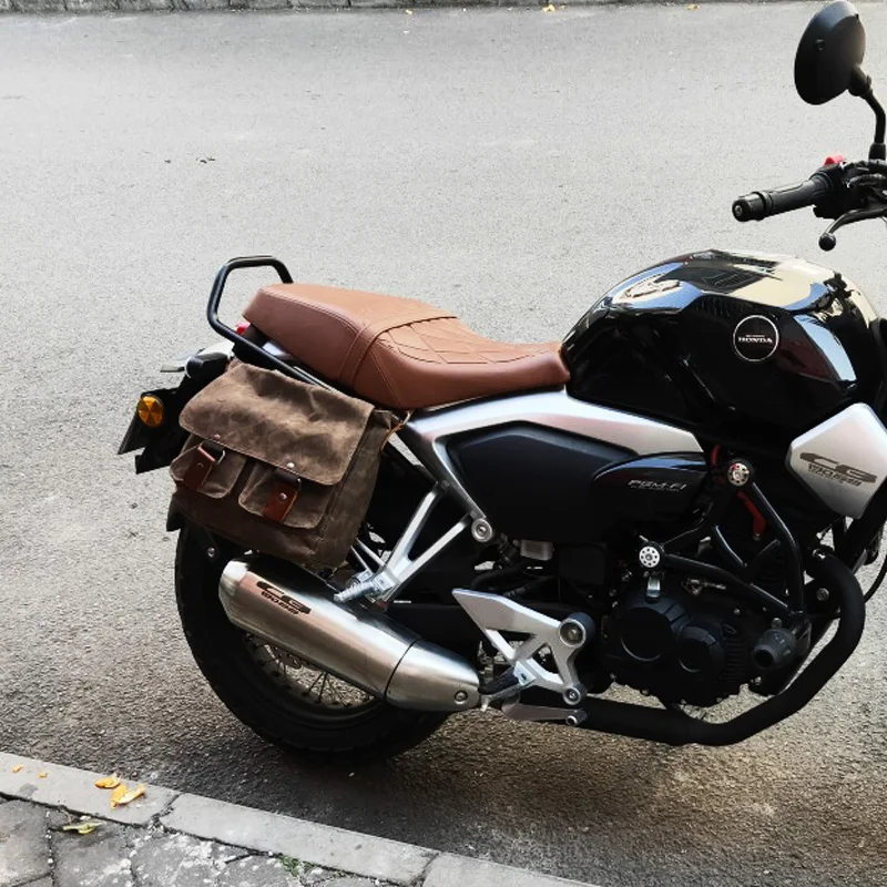 

Мотоциклетная сумка для Honda, водонепроницаемая сумка для инструментов Motorrad, боковая мотоциклетная сумка, винтажная седельная сумка, водоне...