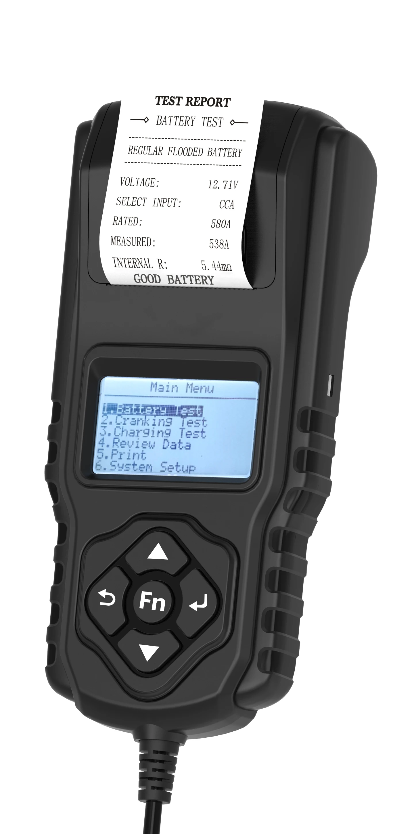 Тестер нагрузки автомобильного аккумулятора 12 В 24 с принтером анализатор 100-2000 CCA