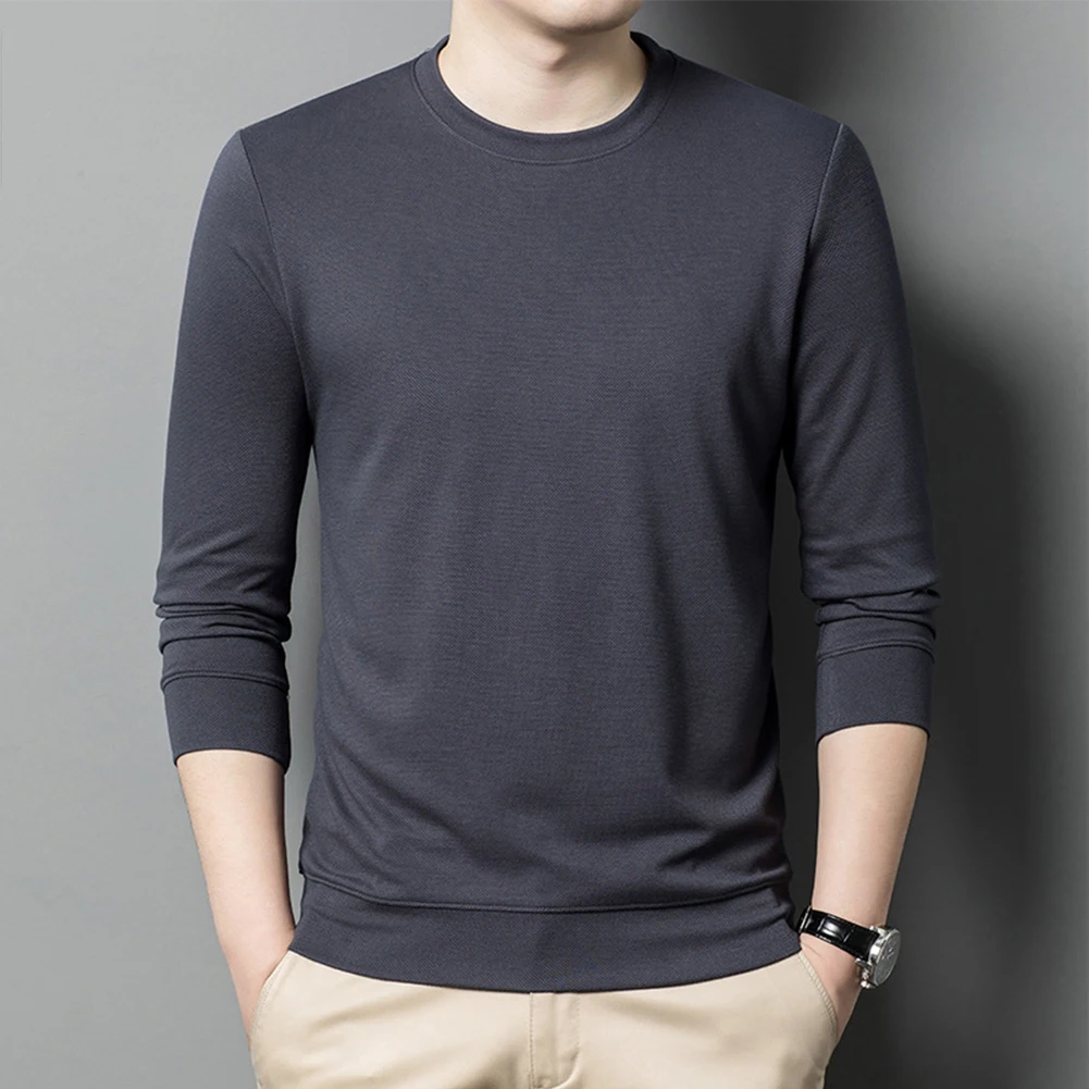 

Man's Shirt Man Tops Autumn Spring Casual Outfit For Autumn Wear Long Sleeve Long Sleeve Sweateshirt O Neck Tops