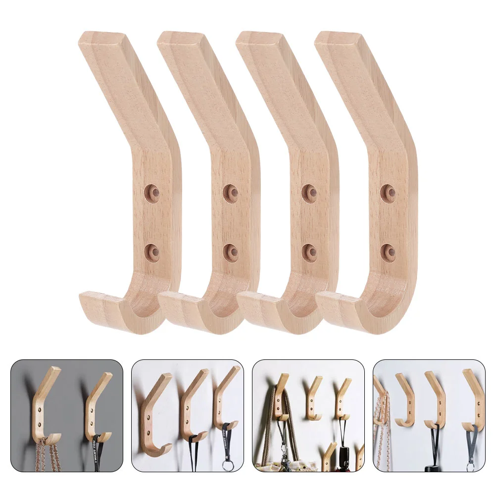 

Hooks Hook Wall Wood Hat Rack Coat Woodenfishhook Room Living Entrywayhanging Duty Rustic Robe Heavy Hanger Towel Single Shaped