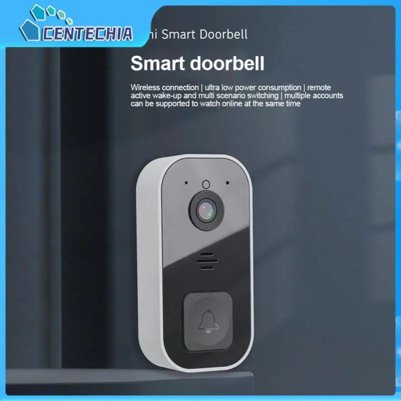

Wide Angle Lens Wifi Visual Doorbell Video Voice Door Bell 32 Mb Flash Infrared Night Ai Doorbell Changeable Sound