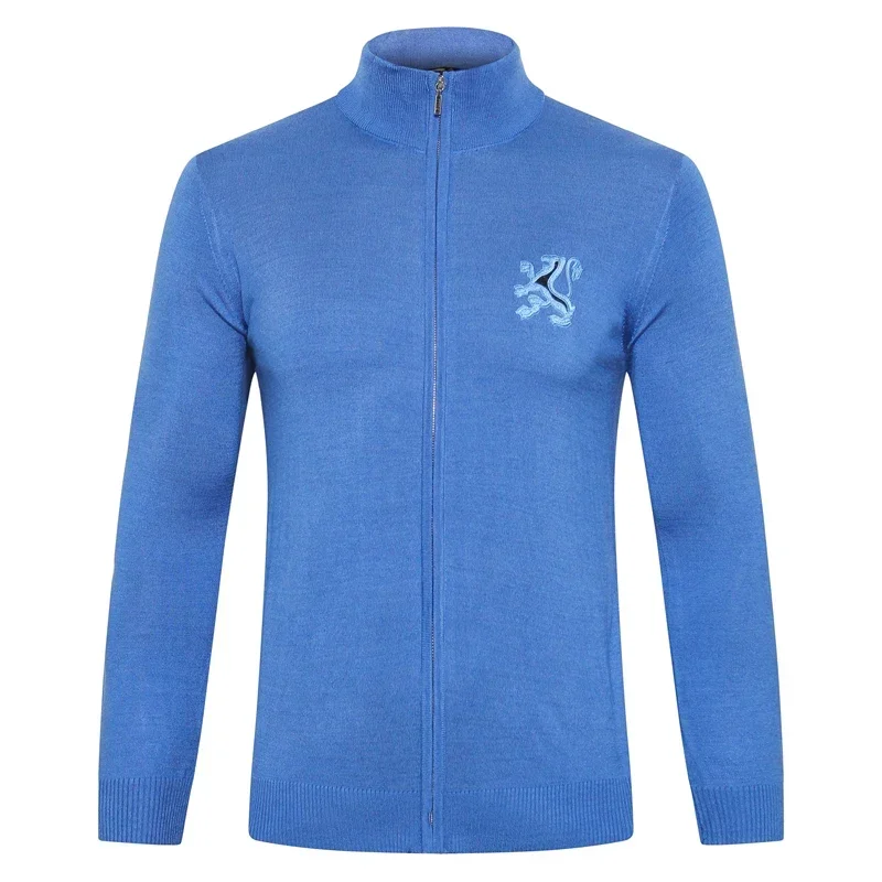 Мужской Повседневный шерстяной кардиган теплый Эластичный свитер большой