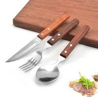 2022 good workmanship eco friendly 430 stainless steel knife fork spoon set cutlery tableware flatware exquisite dinnerware