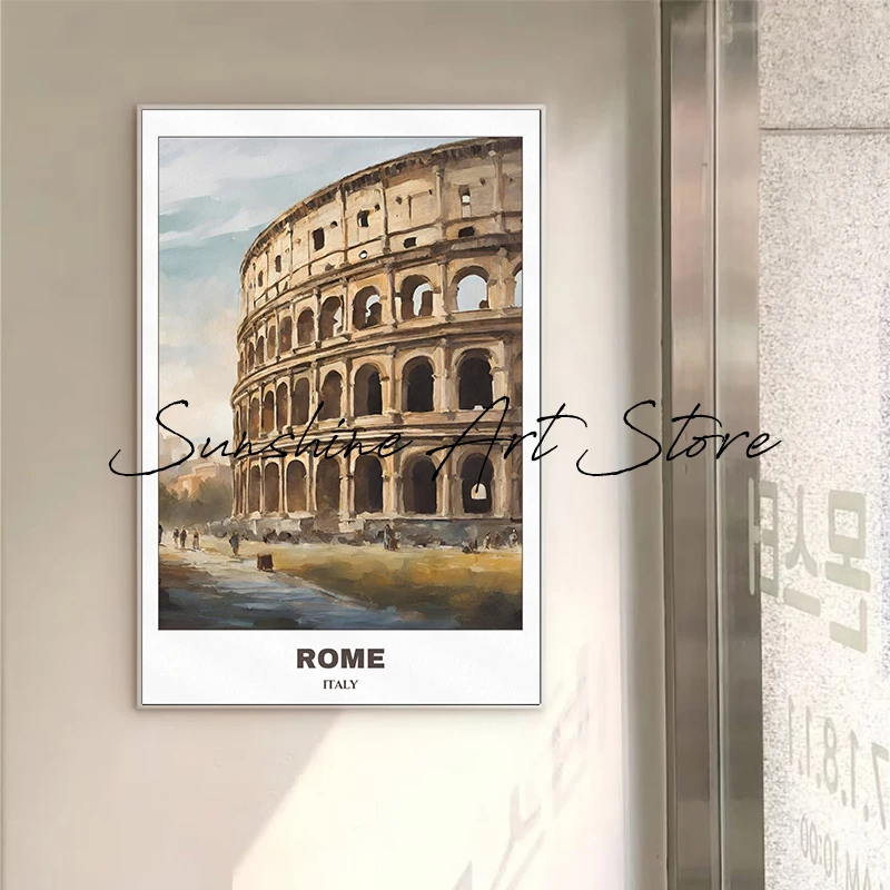 Венеция Флоренция римские фото Искусственные Стены Декор для стен Италия города