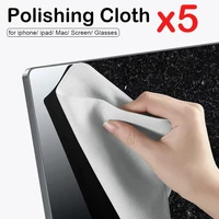 5pcs screen polishing cloth for apple iphone 13 12 11 pro soft microfiber cleaning wipe cloth for ipad pc macbook screen wipes
