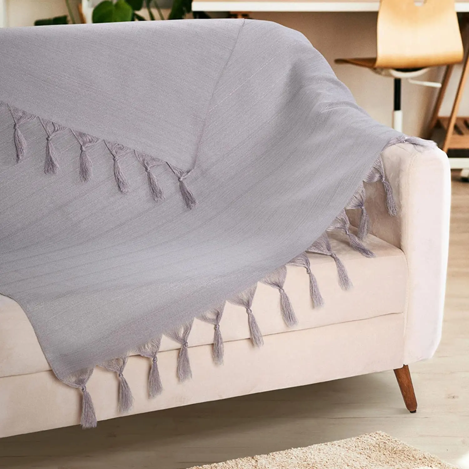 

Blanket For Giant Sofa 3.00 X 2.50 Grey Decorative Confort Soft Blanket Thick Warm Winter Bed Covers Double Blankets Office Nap