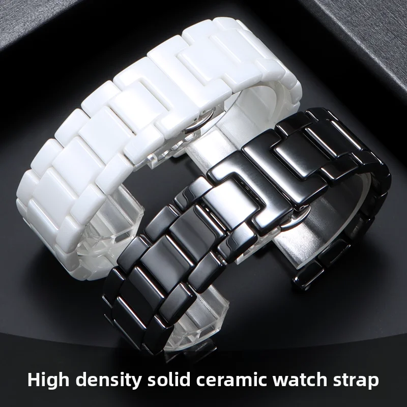 Фото Вогнутый керамический ремешок для G-ucci Omega Gc Guess Dior Pasha 20*11 мм 18*10 мм 16*8 м браслет с вырезом для мужчин и женщин ремешок для часов аксессуары №1