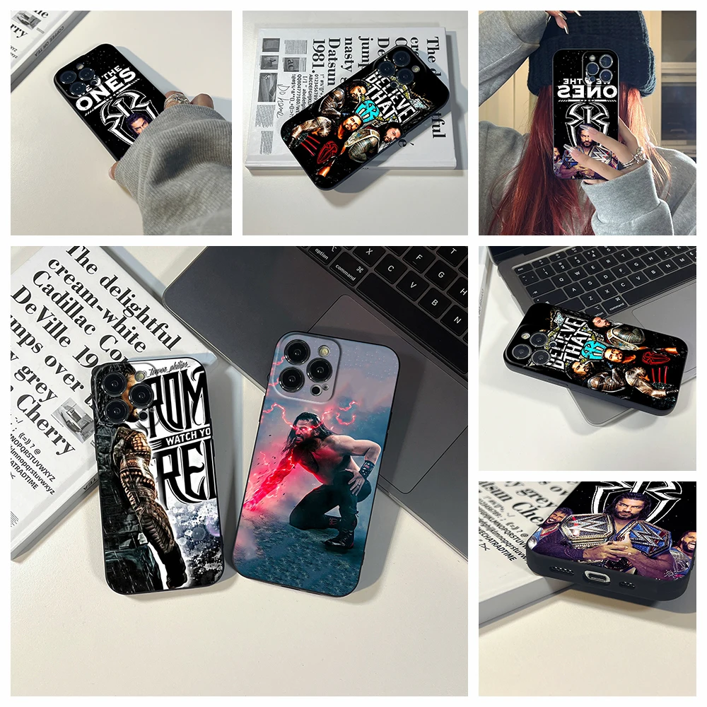 

WWE World Double Champion Phone Case FOR iPhone 13 12 11 Pro 8 7 Plus X 14 SE XR 12 13 Pro mini XS MAX Roman Reigns Covers