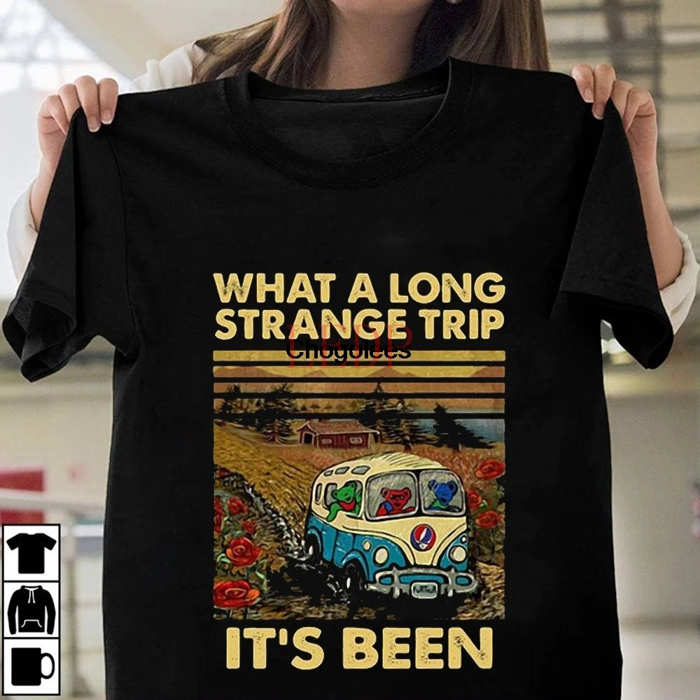 

Grateful Dead Bear What A Long Strange Trip Its Be Short-Sleeve Unisex T-Shirt