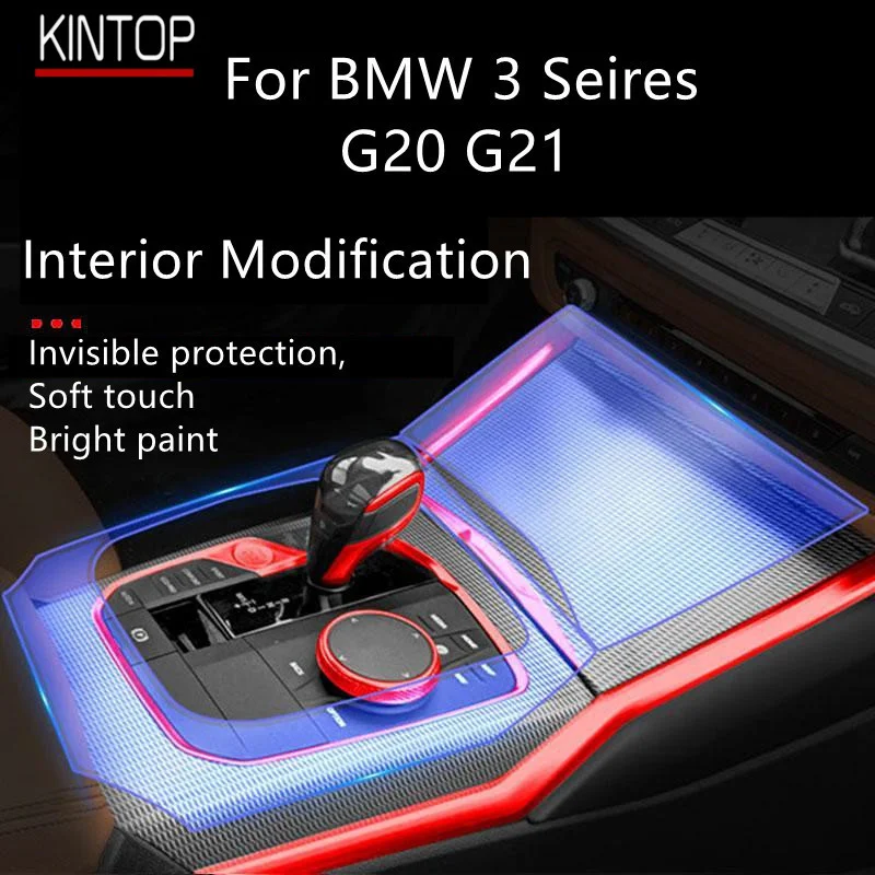 

For BMW 3 Series G20 G21 Car Interior Center Console Transparent TPU Protective Film Anti-scratch Repair Film Accessories Refit