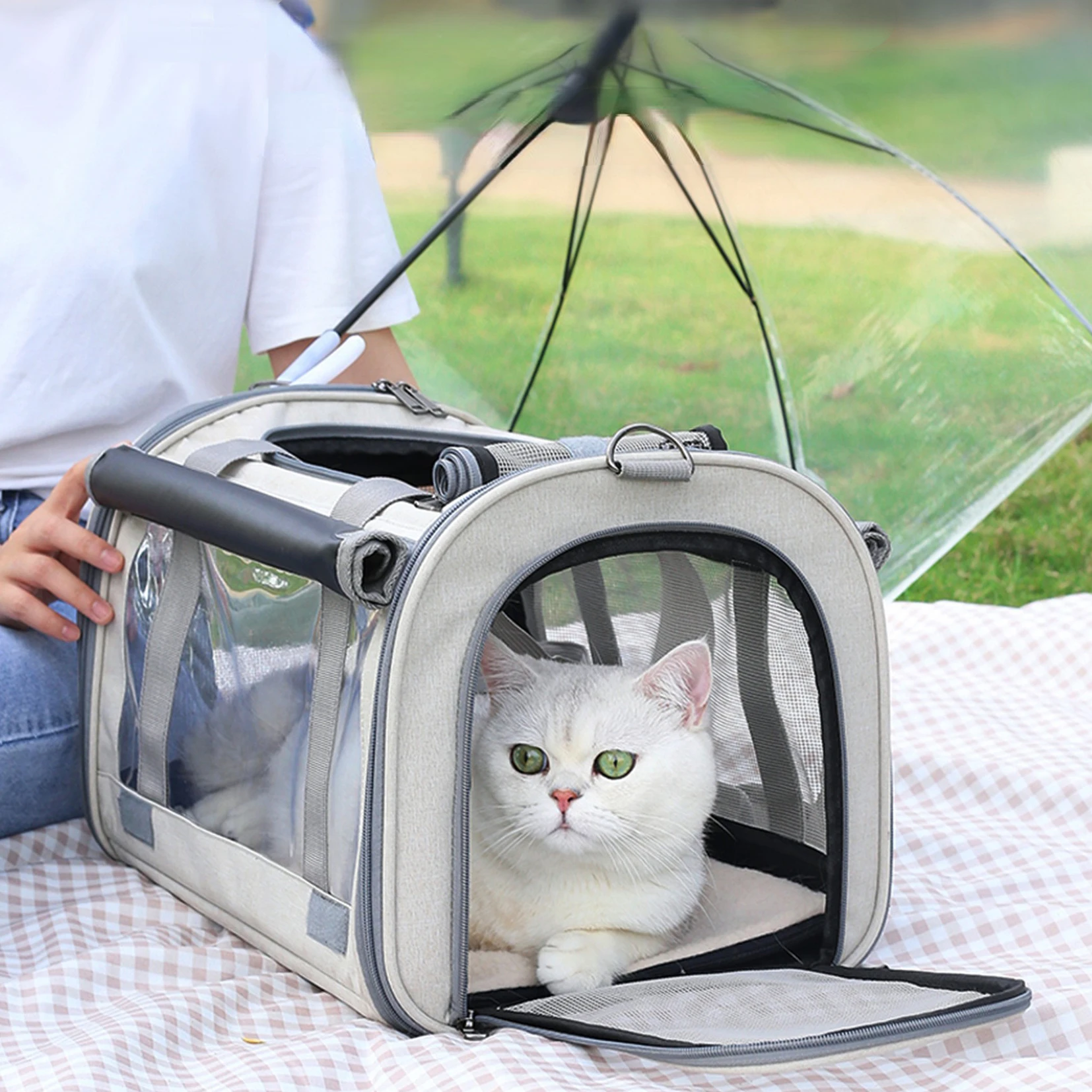 

Cat Carrier Bag Breathable Transporter Pet Bag Portable Puppy Single Shoulder Bags Travel Pet Carrier for Cat Dog Pets Handbag