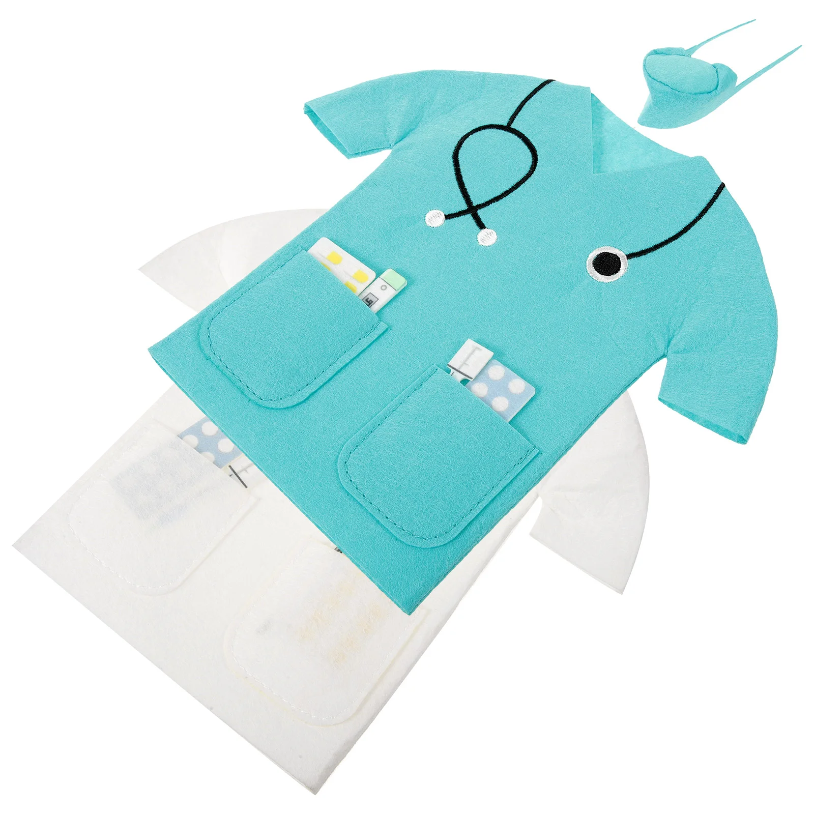 

2 Pcs Packing Bag Bags Bottles Gifts Decorative Beer Cover Non-woven Fabric Nurse Holiday Champagne Coat