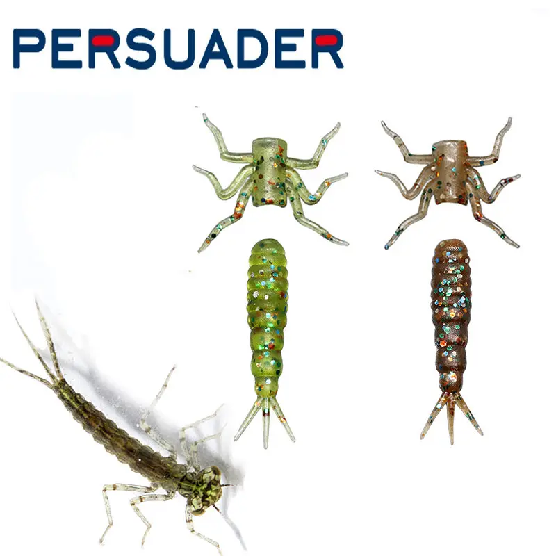 

Persuader 2optional colors 10 abdomens&10 thorax legs rubber damselfly nymphs fly tying materials trout fishing artificial lure