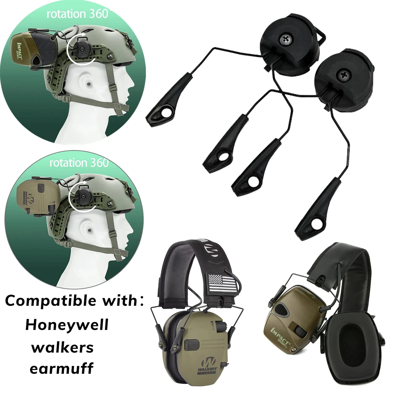 

Тактическая гарнитура для крепления на шлем