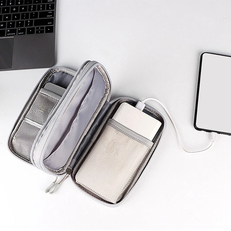 Портативная сумка Power Bank USB-гаджеты кабели проводов органайзер для хранения