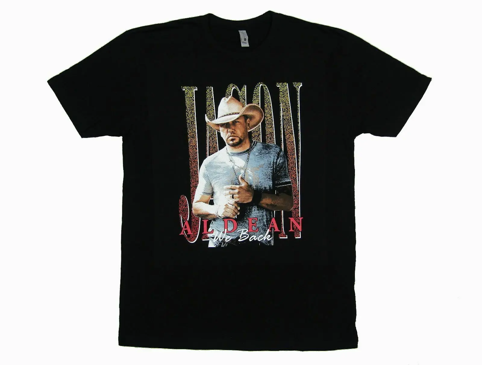 

Jason Aldean We Back 2020 Tour Black T-Shirt NEW