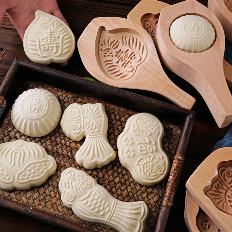 

Creative Donut Wooden Baking Mold Cake Decoration Accessories Wooden Mould Fondant Molds for Baking Accessories Chocolate Mould