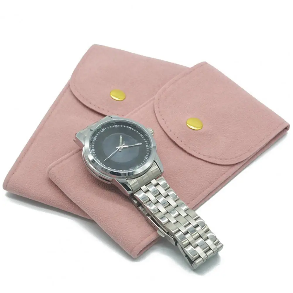 

Сумка для хранения браслетов, мягкая сумка-Органайзер для ювелирных изделий, неизносостойкая короткая бархатная сумка с защелкой, портатив...