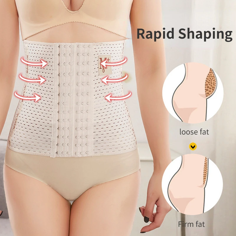 

Shapewear Women Plastic Sculpting Body Fashion Waist Trainer Body Shaper for Sports Waist Belt Fast Shaping Postpartum Reply