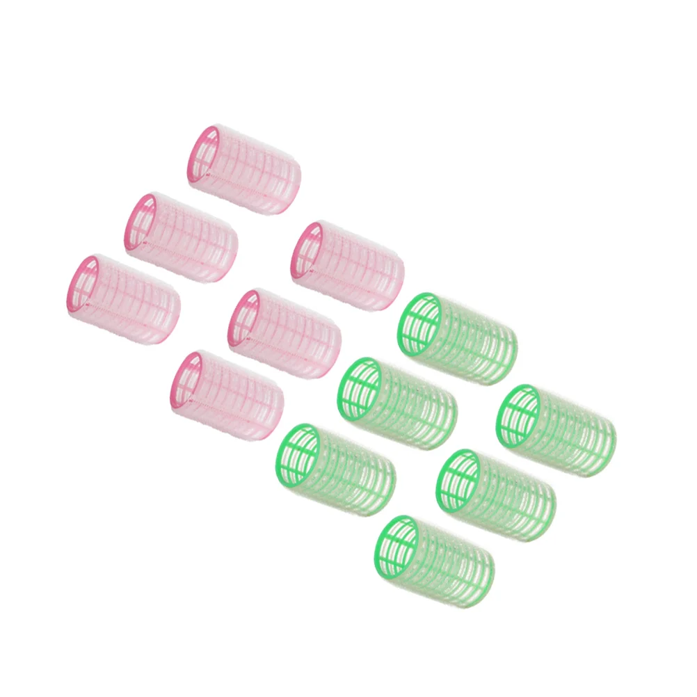 

Hair Rollers Self Adhesive Hair Curlers Salon Hairdressing Curlers Hair Styling Tools 12pcs For