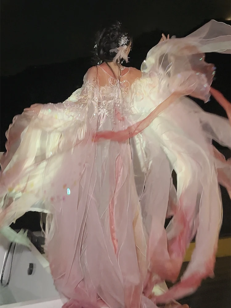 Фэнтези Русалка традиционная Женская династия песни вышивка принт ханьфу платье