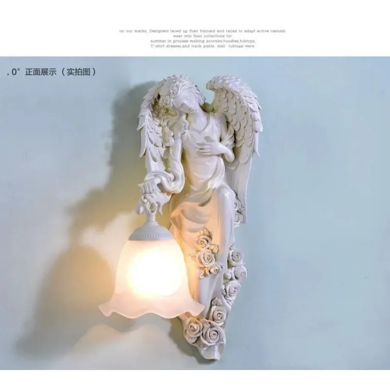 Украшение спальни настенный светильник с ангелом для лестницы винтажный бра со