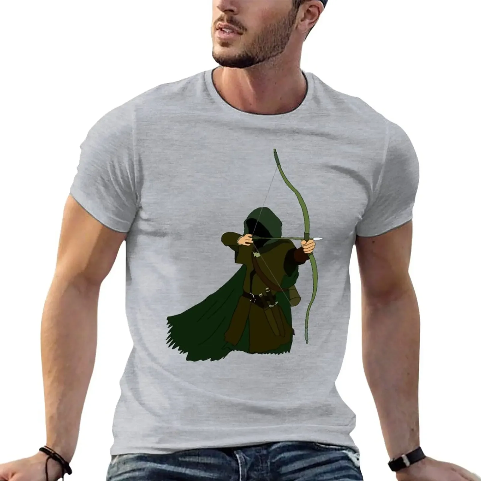 Мужская футболка с коротким рукавом и графическим принтом