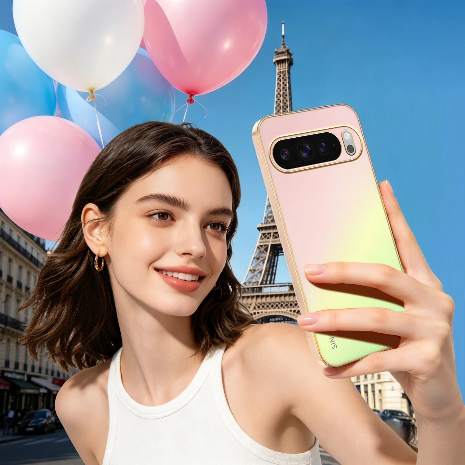 Матовый градиентный чехол с покрытием AG для Google Pixel 11 10 9 Pro XL 8 7 6 8A 7A 6A, противоударный, с полной защитой камеры, задняя крышка (art.: 3920dc58242d4) - 3920dc58242d4