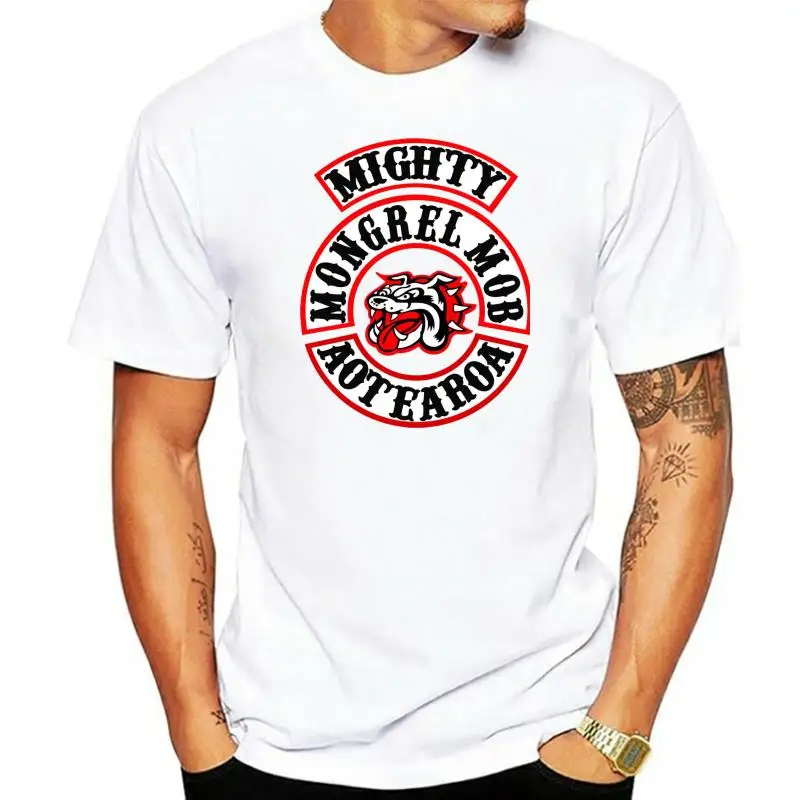 

9733D New T-Shirt Mongrel Mob Motorcycle Club MC Red t shirt. USA Size #POH