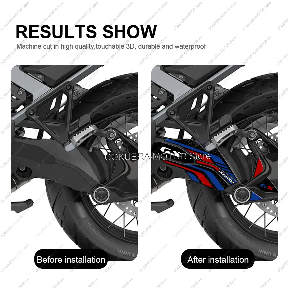 Фото Для R1300GS R 1300 GS Adventure 2025 наклейка на бак мотоцикла, наклейка на край цепи, защитная наклейка, комплект наклеек №3